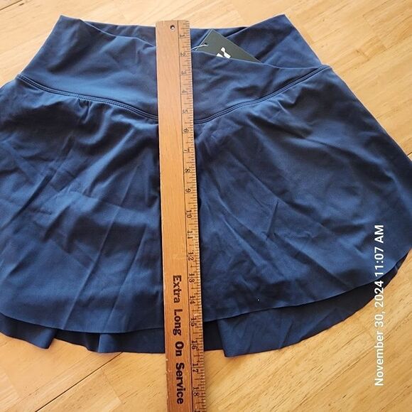 Halara Womens Skirt XL Blue Pull On Mini Skort Shorts Pocket Pleated New w/ Tags - Picture 12 of 14
